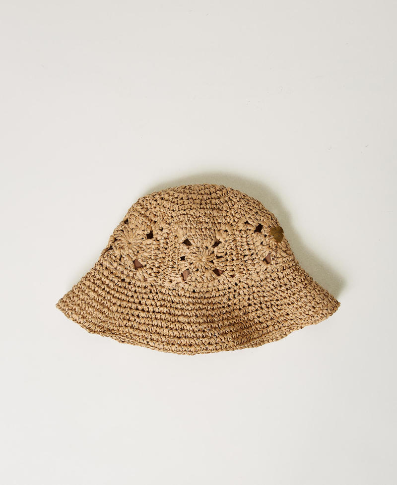 Шляпа из кроше с имитацией рафии Солома женщина 241LM5MHH-01