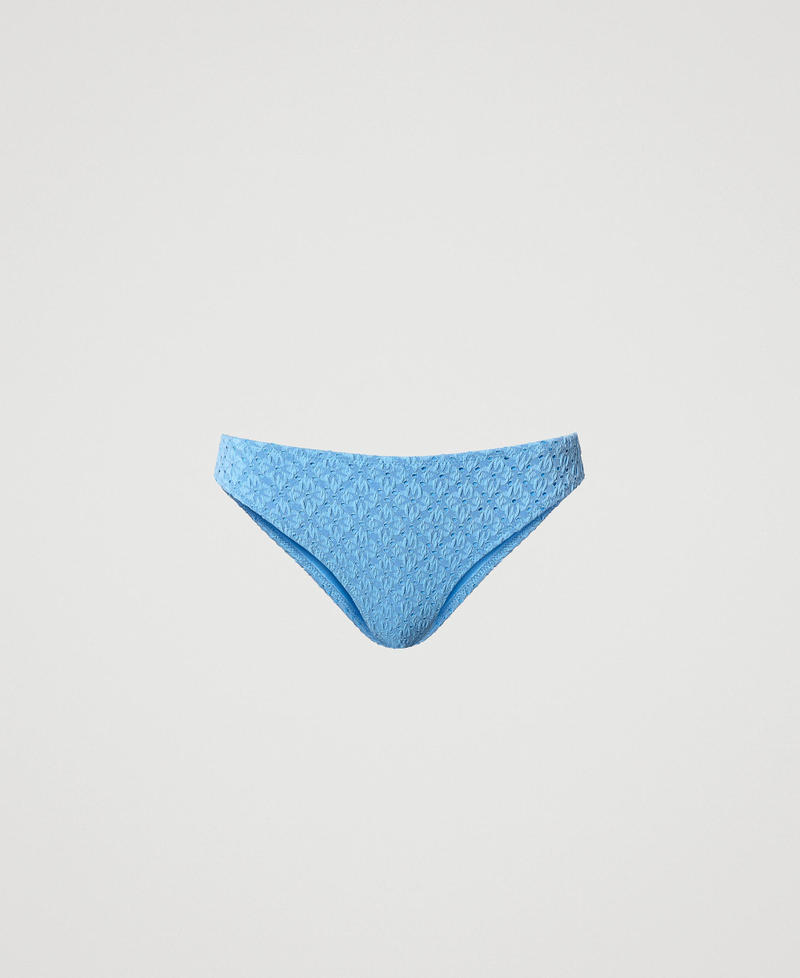 Brazilian bikini bottom with broderie anglaise
