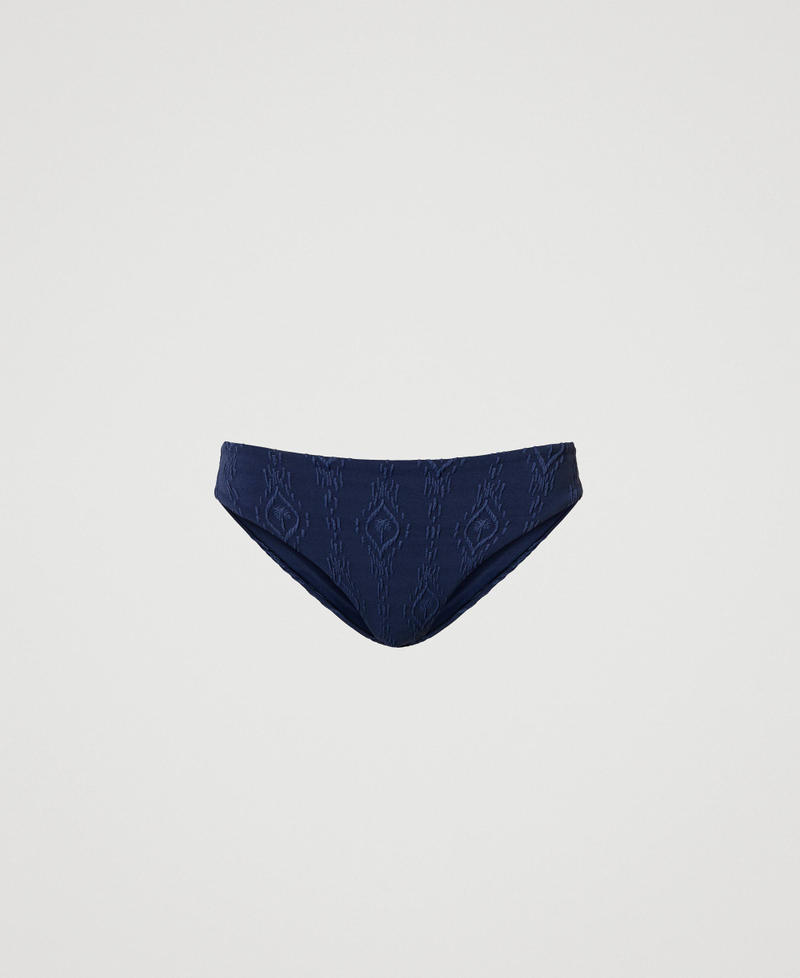 Bikini bottom with embossed design