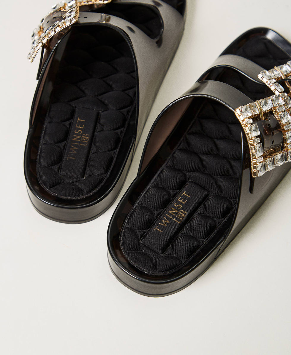 Slides with buckle hot sale