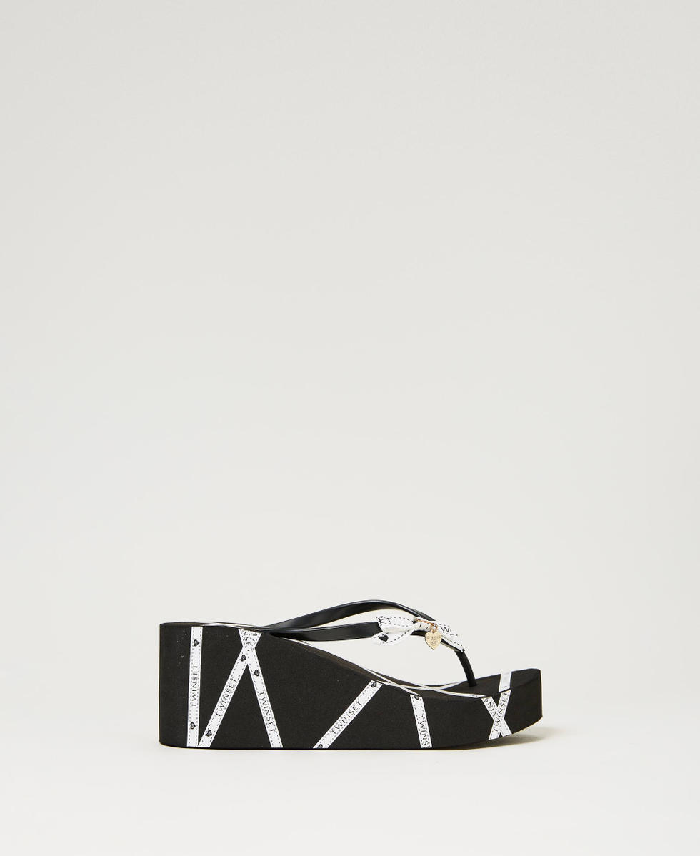 Sandales plateformes nu-pieds Noir Femme 241LMT014_00006_01