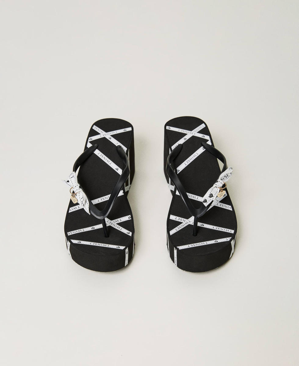 Sandales plateformes nu-pieds Noir Femme 241LMT014_00006_04