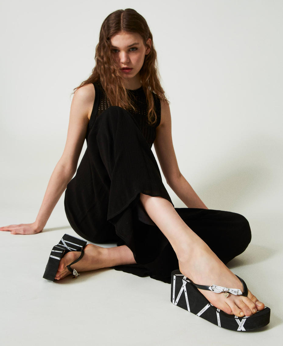 Platform thong sandals