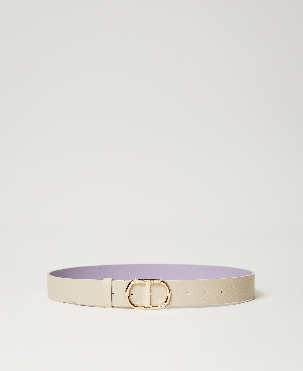 Reversible belt with snap Oval T buckle