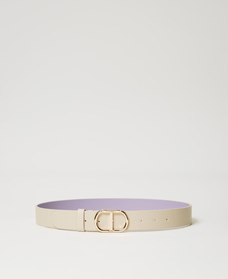 Reversible belt with snap Oval T buckle
