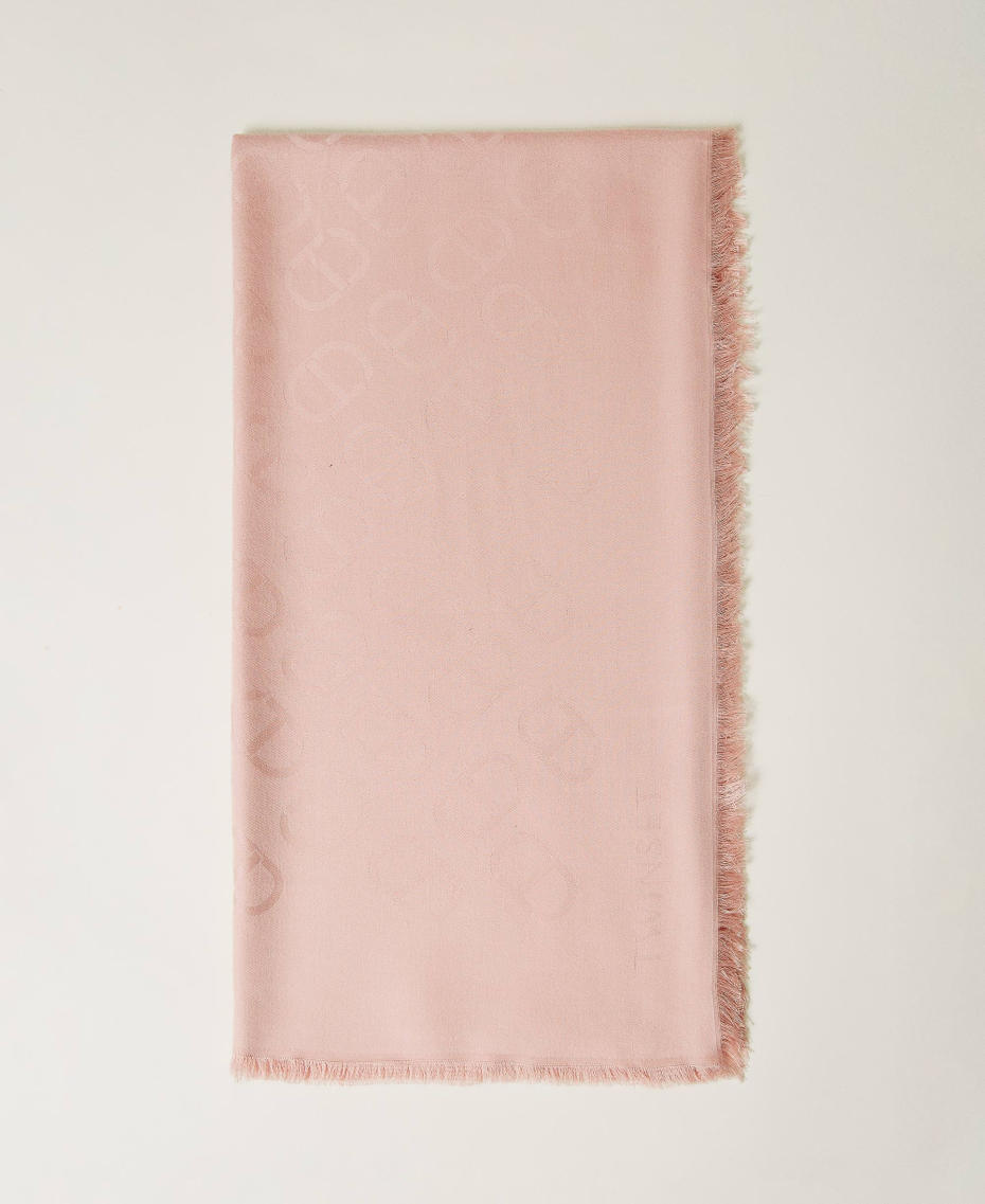 Kefiah jacquard con Oval T Pesca Donna 241TA4340_00110_01