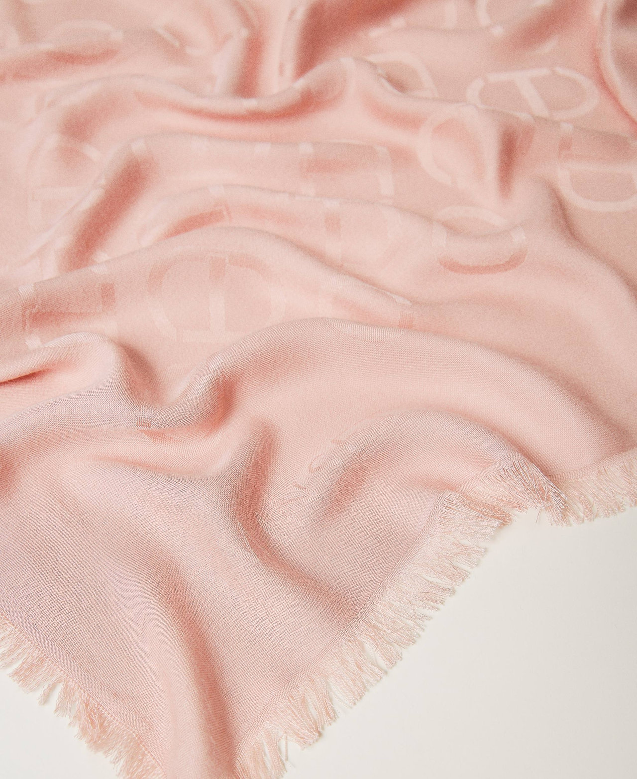 Kefiah jacquard con Oval T Pesca Donna 241TA4340_00110_02