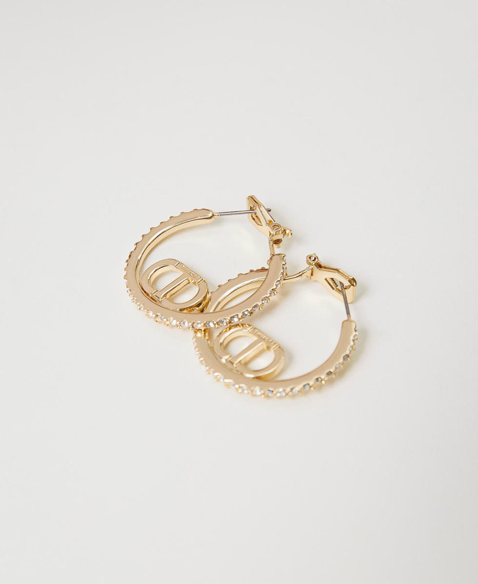 Orecchini con Oval T e strass
