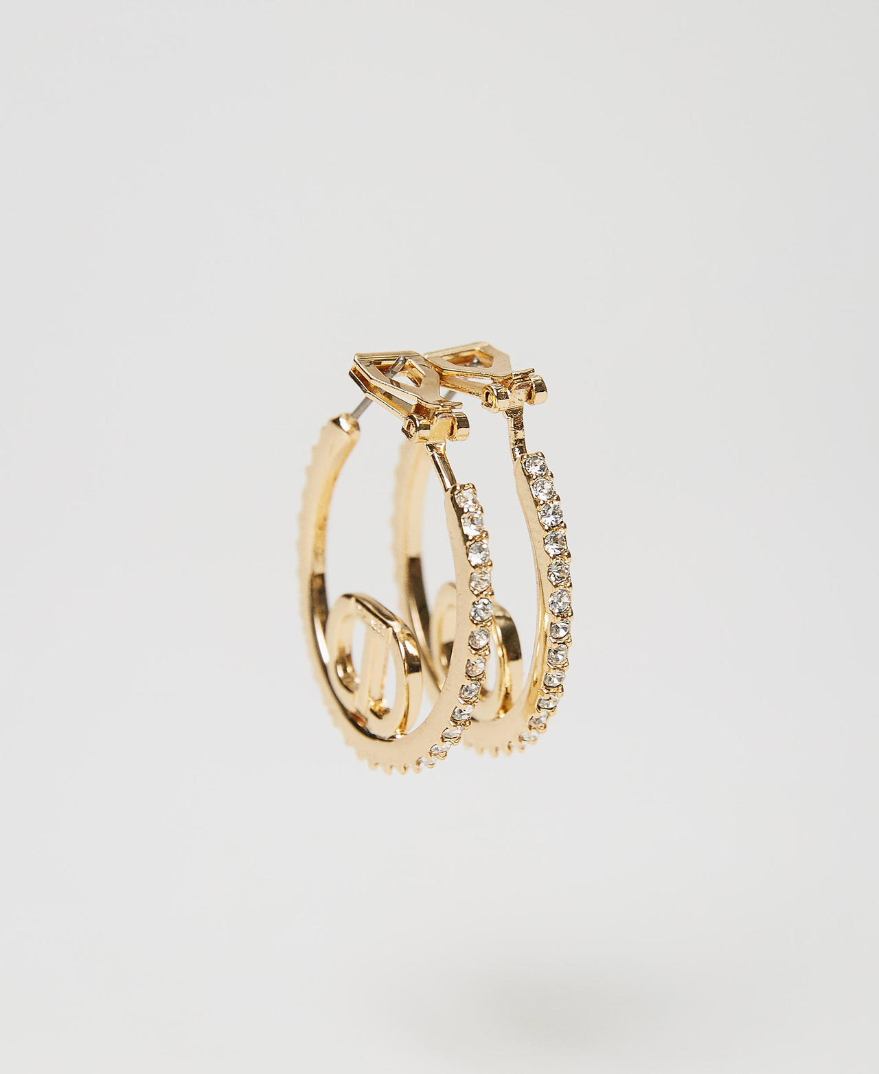 Boucles d’oreilles avec Oval T et strass