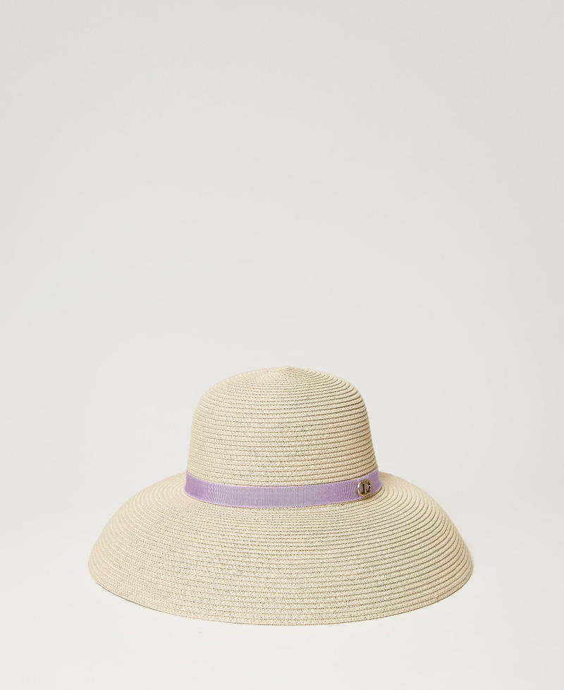 Соломенная шляпа с Oval T Солома женщина 241TA4660-01