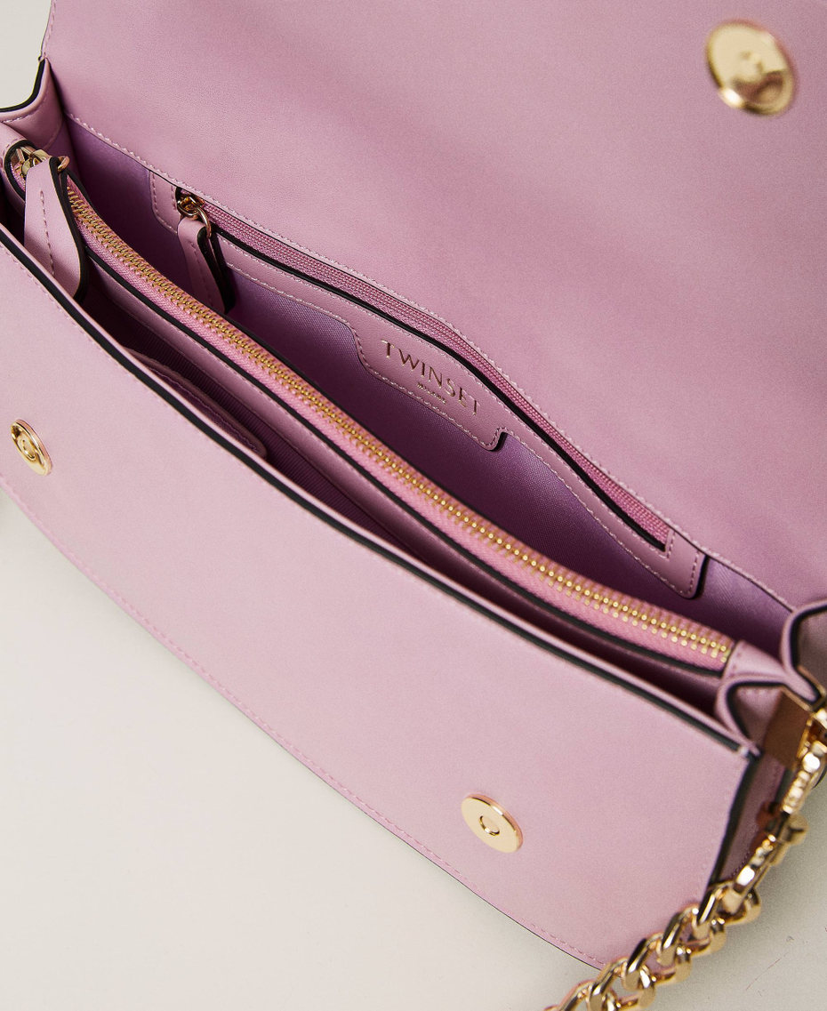 Shoulder bag with flap and Oval T