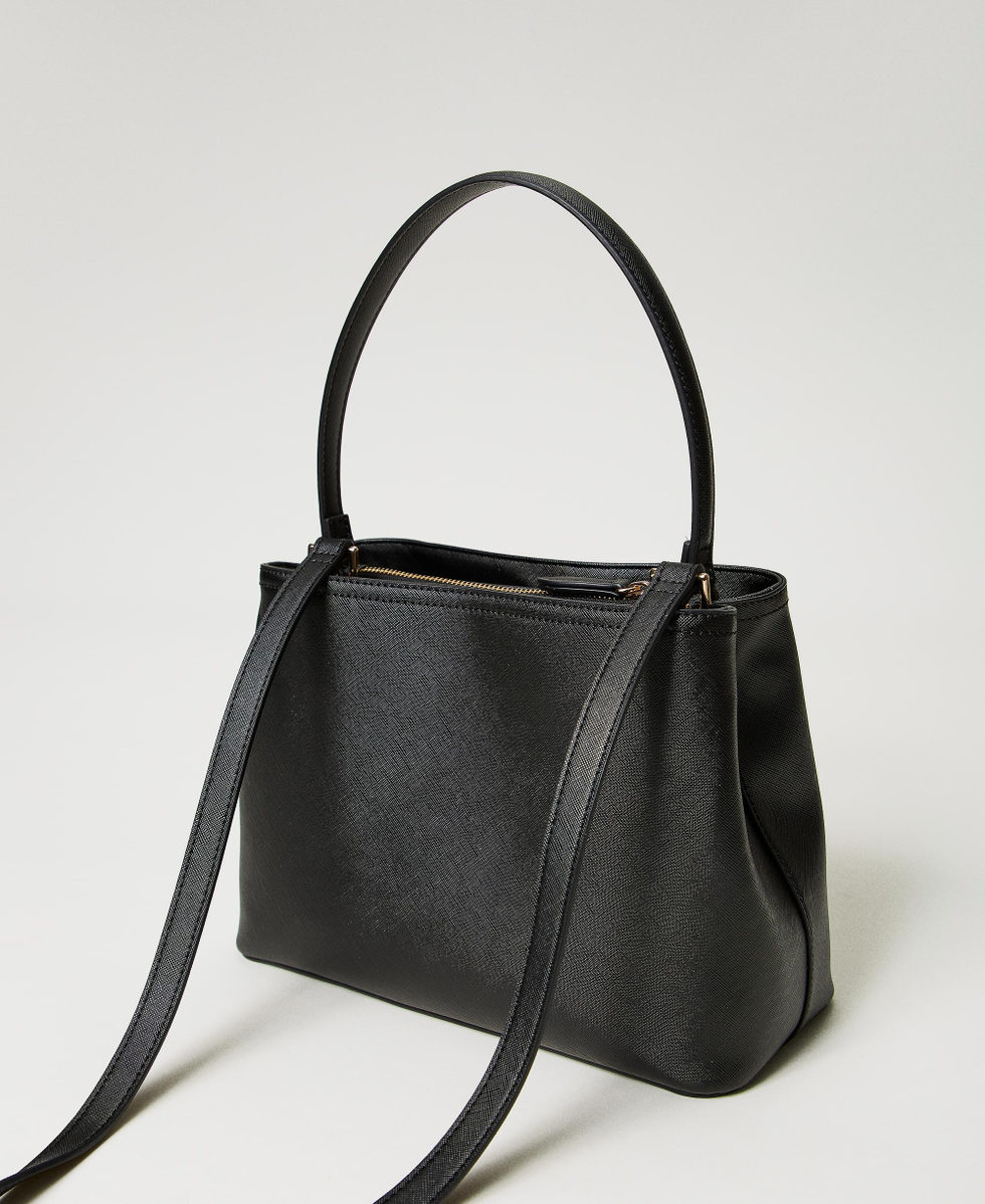 Black top handle handbag store