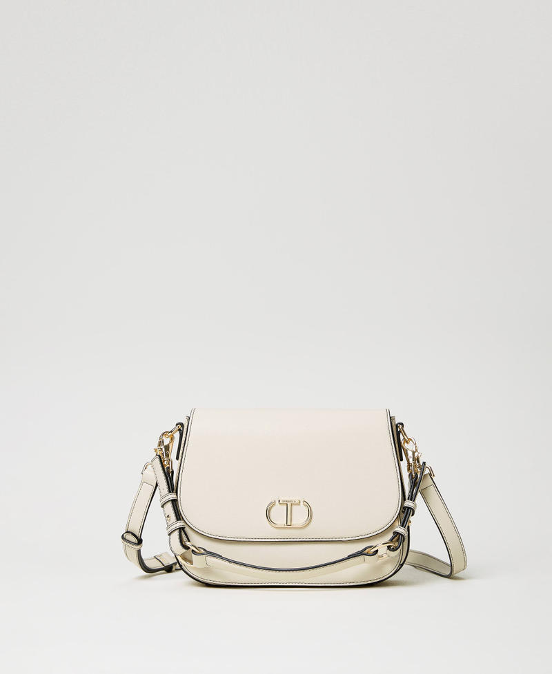 Sac à double bandoulière avec rabat et Oval T