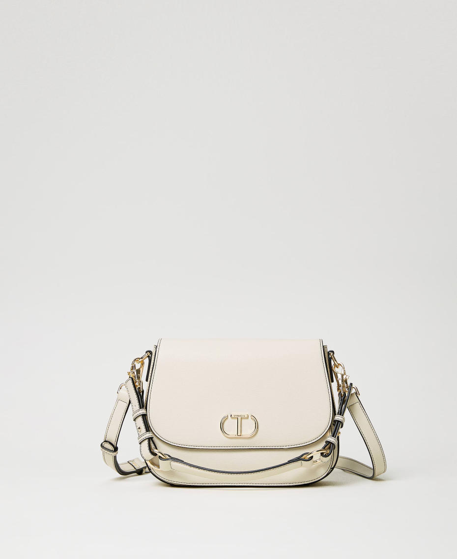 Sac à double bandoulière avec rabat et Oval T