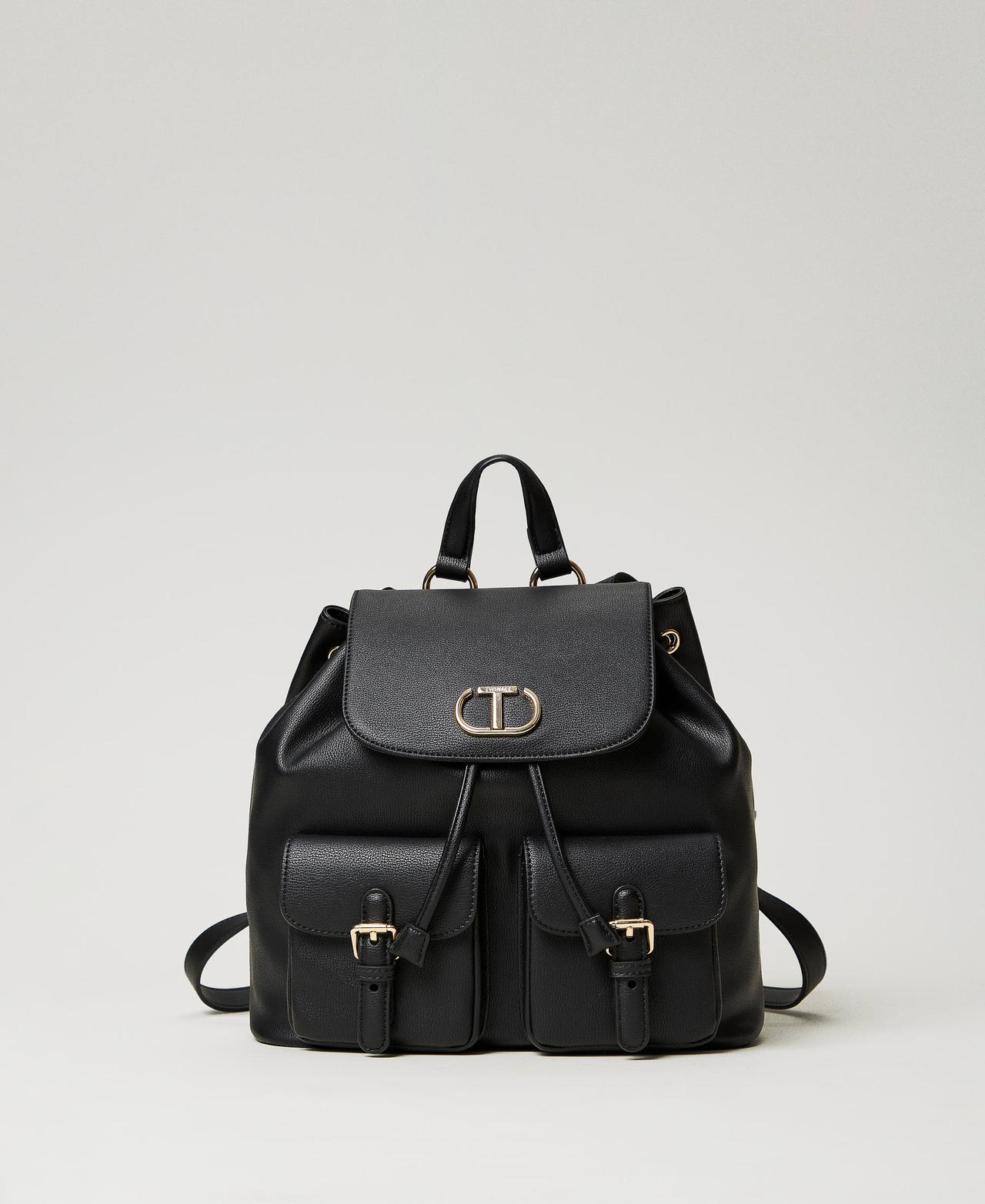 Zaino con tasche e cinturini Donna Nero TWINSET Milano
