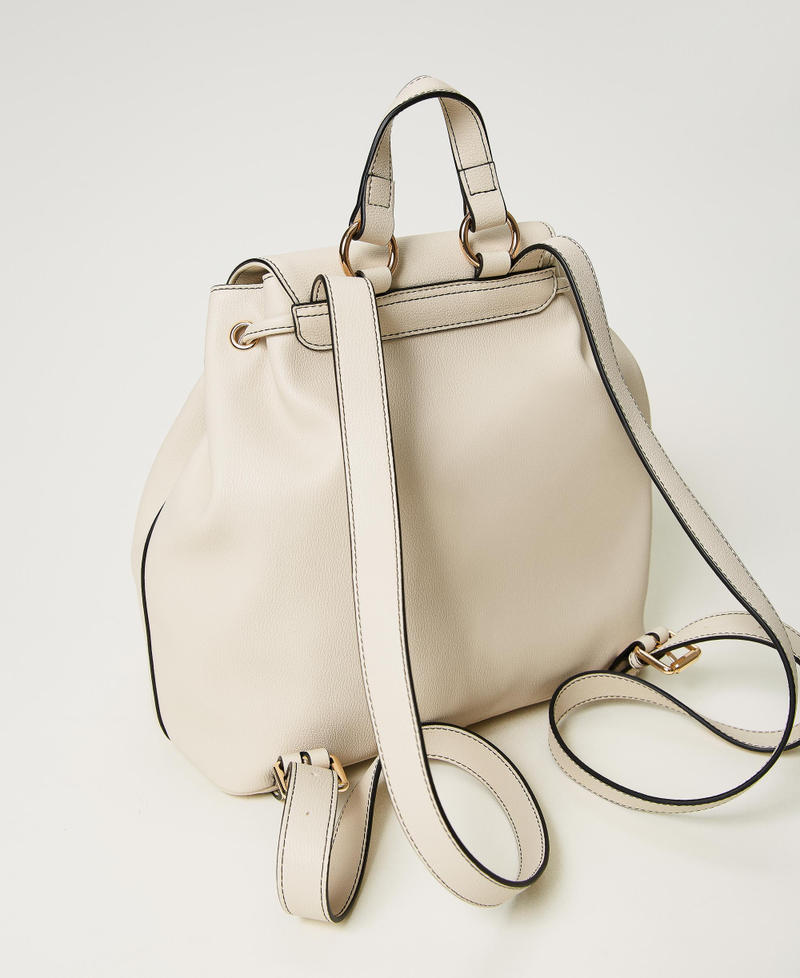 Rucksack mit Taschen und Riemchen Frau WeiB TWINSET Milano