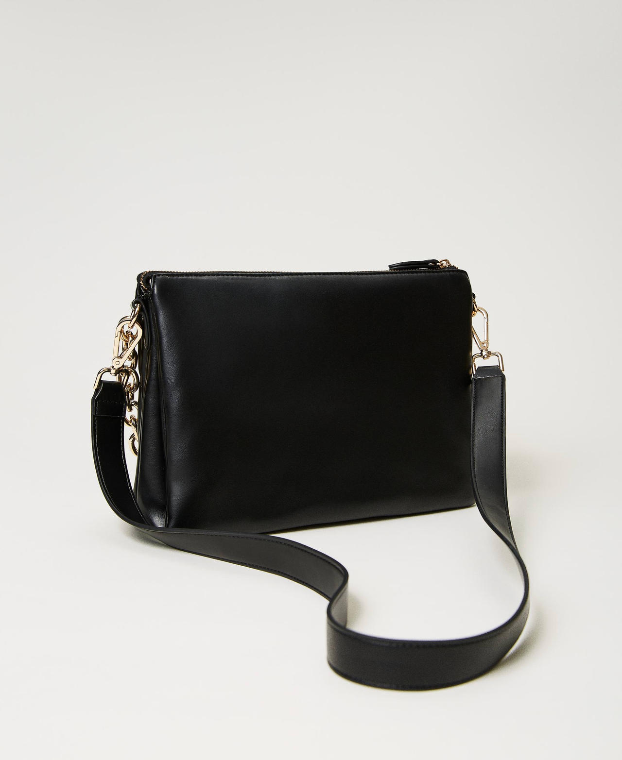 Large ‘Via Manzoni’ shoulder bag with studs Black Woman 241TB7142-03