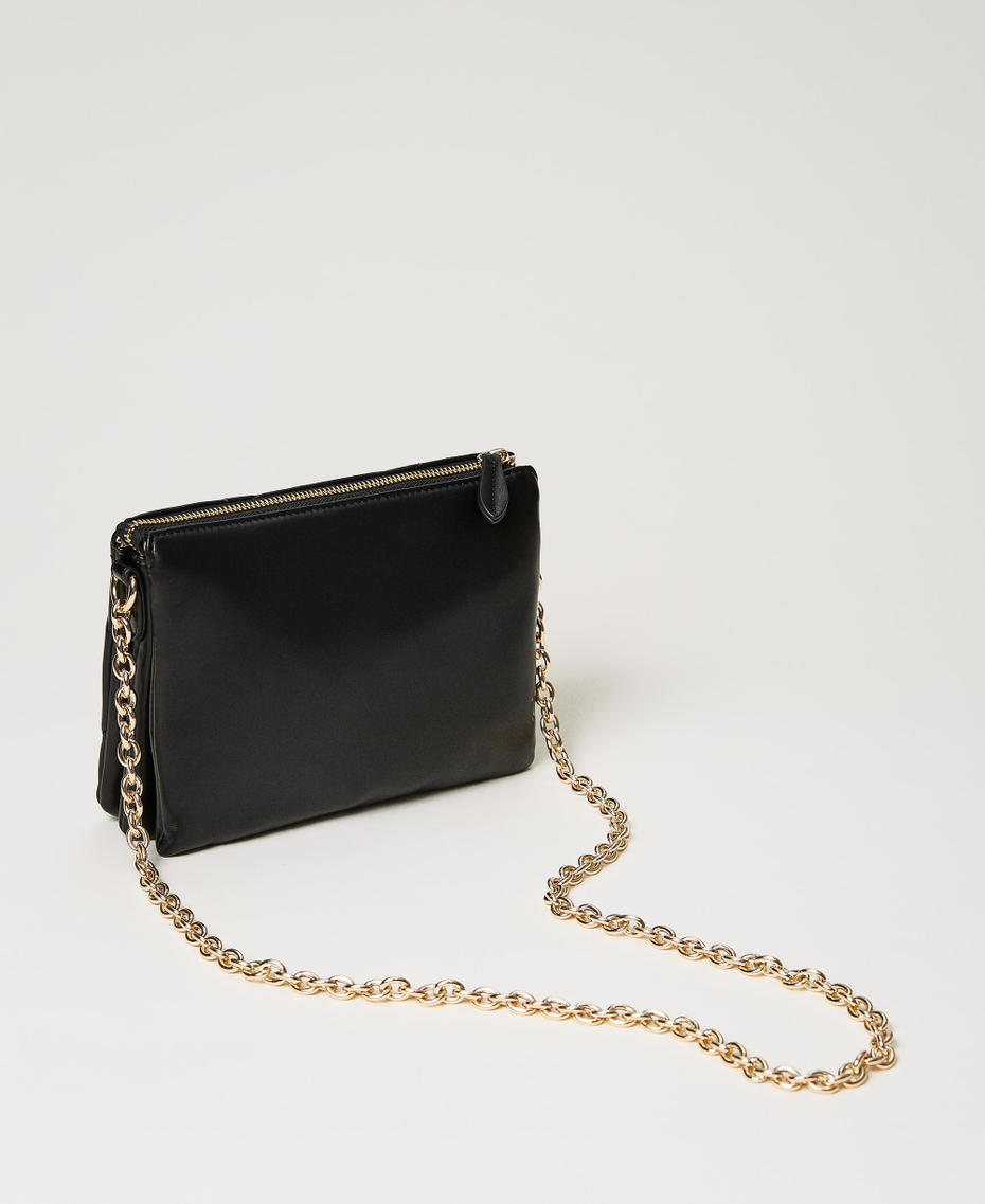 Borsa a tracolla 'Via Manzoni' media con borchie Nero Donna 241TB7150_00006_03