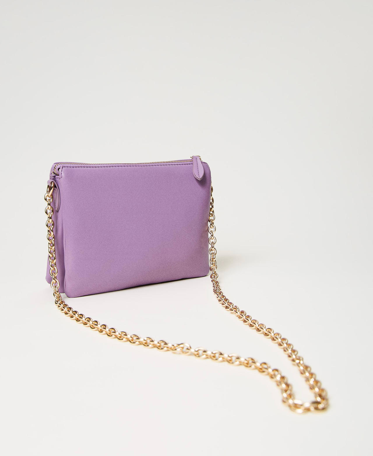 Medium size ‘Via Manzoni’ shoulder bag with studs “Hyacinth” Purple Woman 241TB7150-03