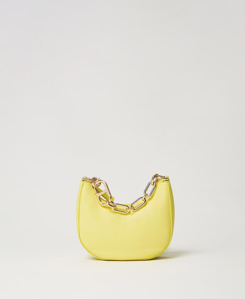 „Mini Croissant“-Bag mit „Oval T“-Tragekette „Bright Rose“-Rosa Frau 241TB7170-01
