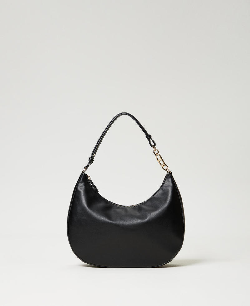 Large &lsquo;Croissant&rsquo; bag with Oval T closure Black Woman 241TB7171_00006_01