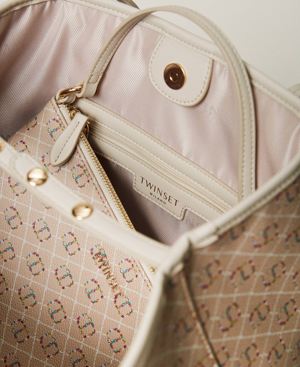 Bolso shopper con estampado Floral T