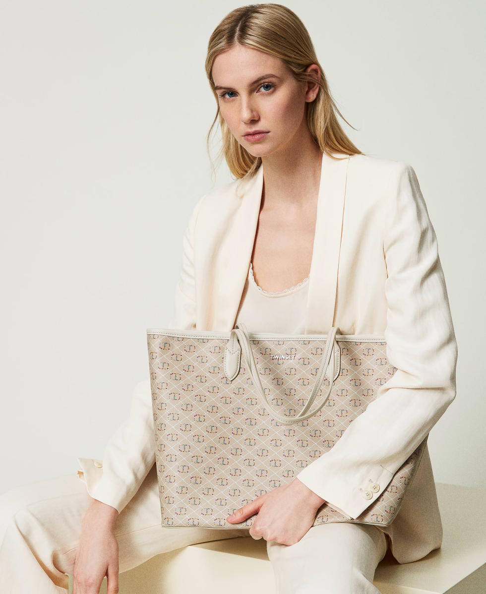 Bolso shopper con estampado Floral T