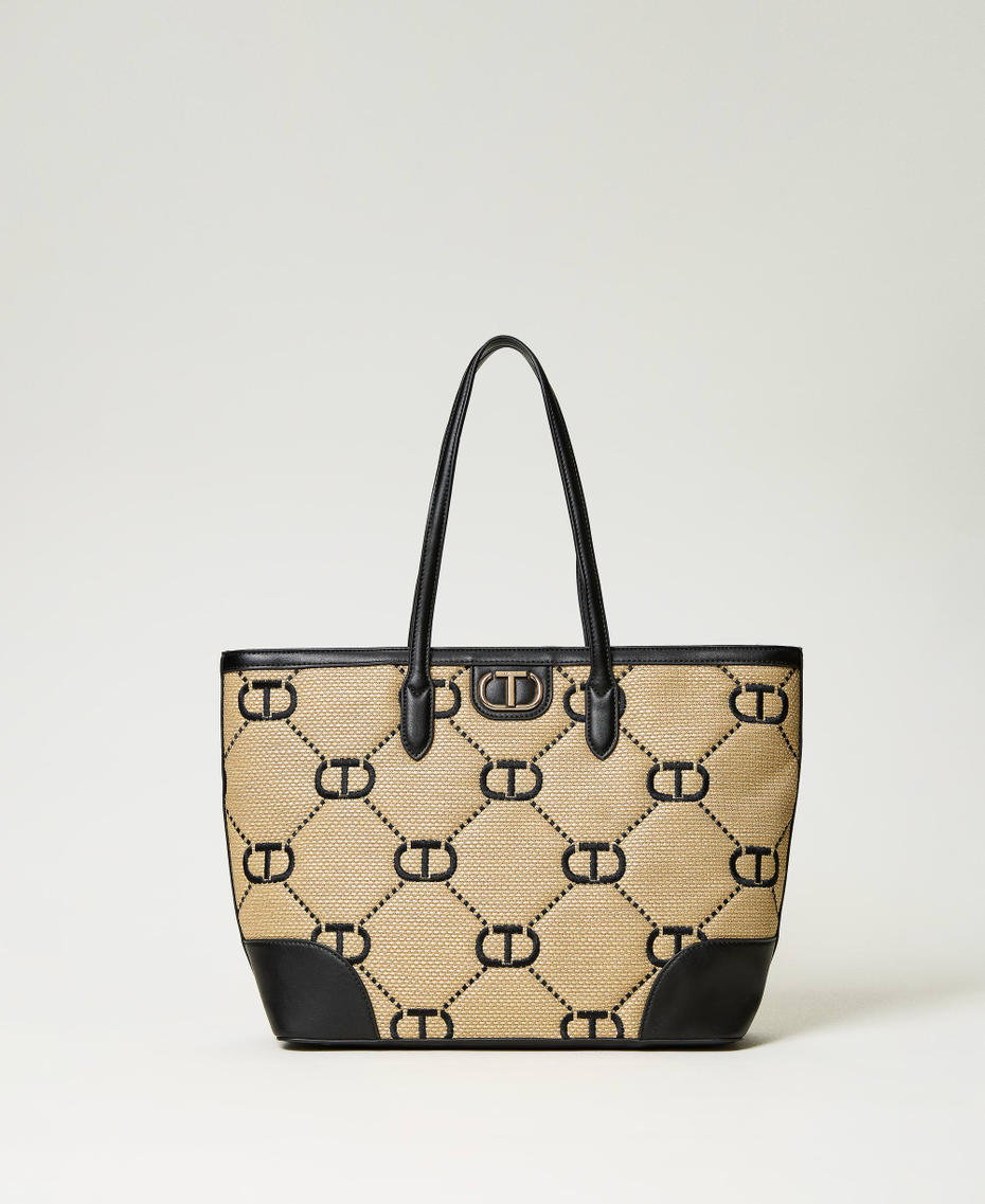 ‘Palermo’ shopping bag with Oval T embroidery