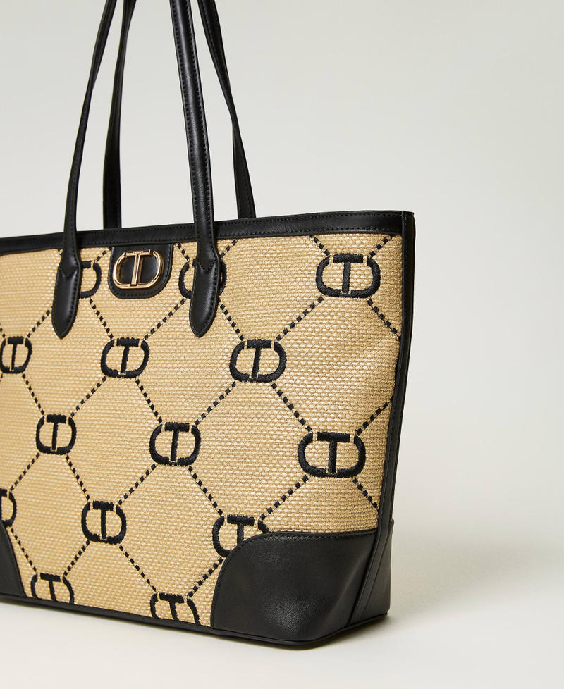 ‘Palermo’ shopping bag with Oval T embroidery