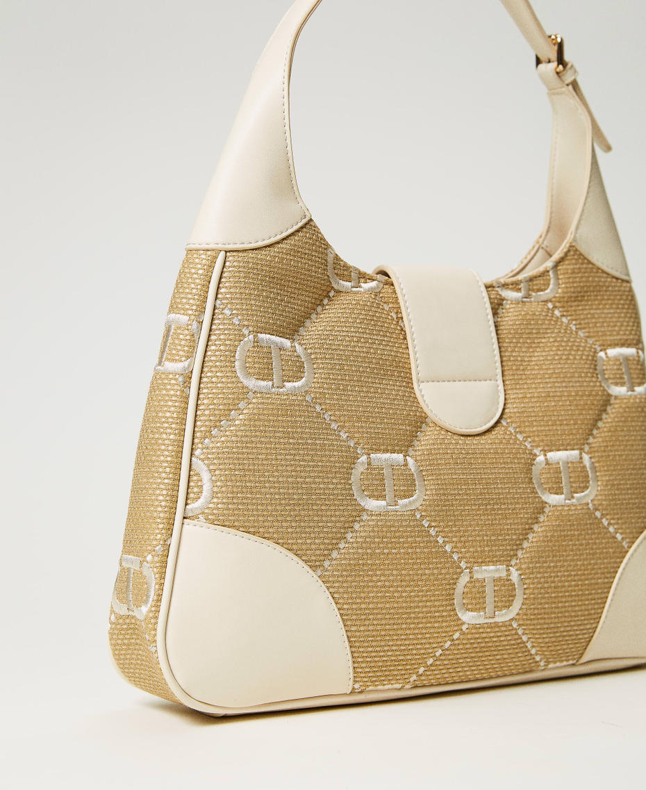 ‘Palermo’ hobo bag with Oval T embroidery
