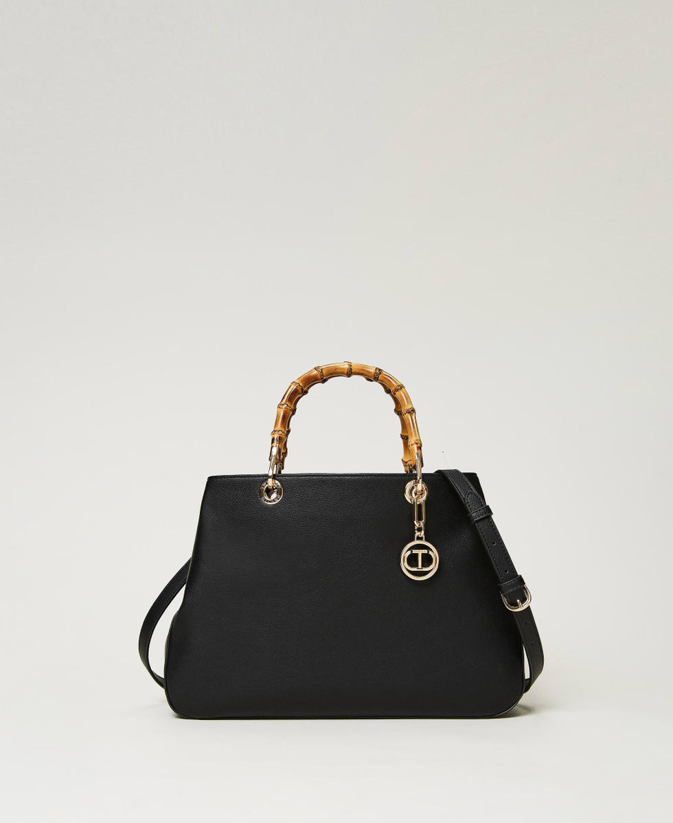 &lsquo;Florence&rsquo; shopper with bamboo handles
