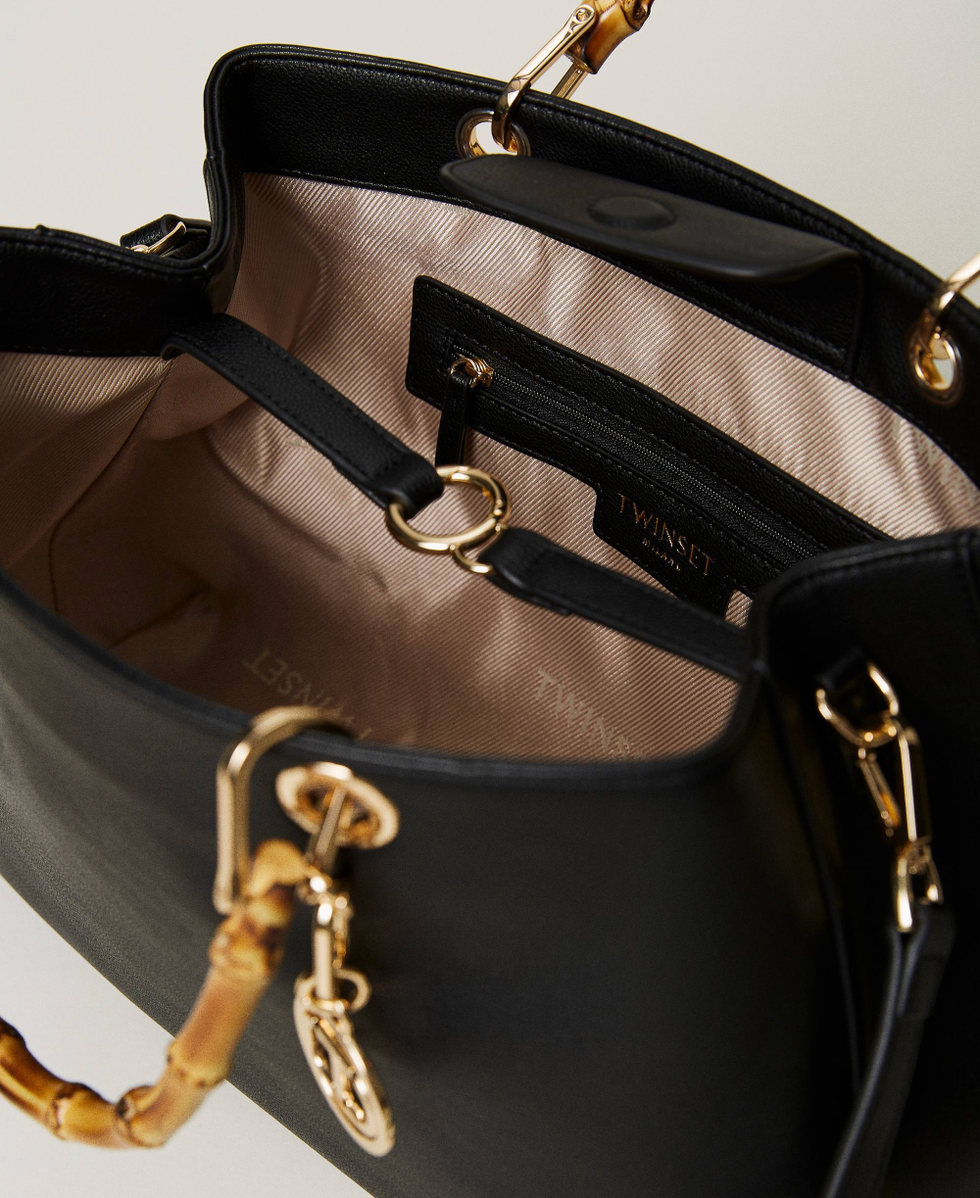 &lsquo;Florence&rsquo; shopper with bamboo handles