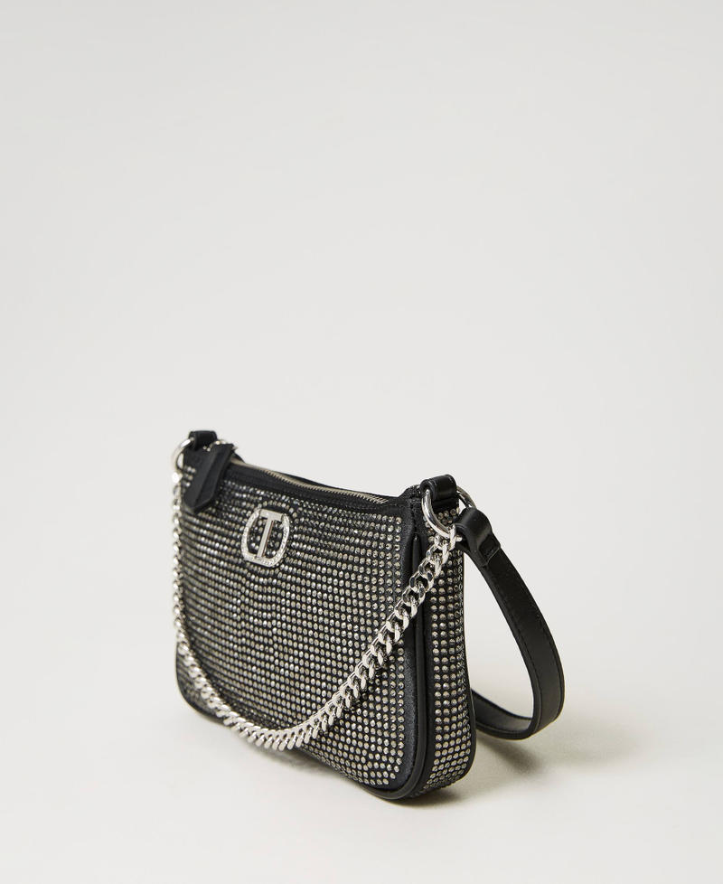 Party ‘Petite’ shoulder bag with Oval T Silver Woman 241TB7252-02