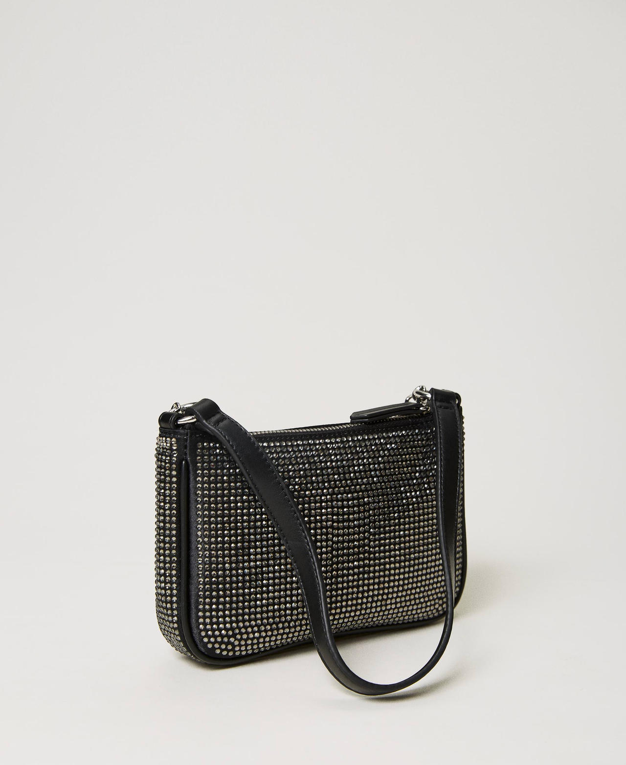 Borsa a tracolla ‘Petite’ party con Oval T Nero Donna 241TB7252_00006_03