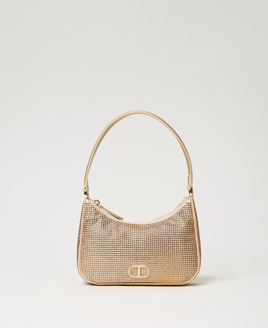 ‘Moon’ party hobo bag with rhinestones