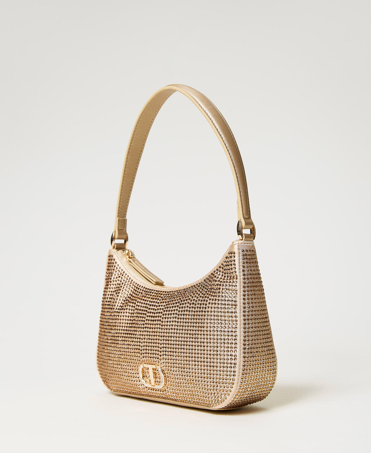 ‘Moon’ party hobo bag with rhinestones