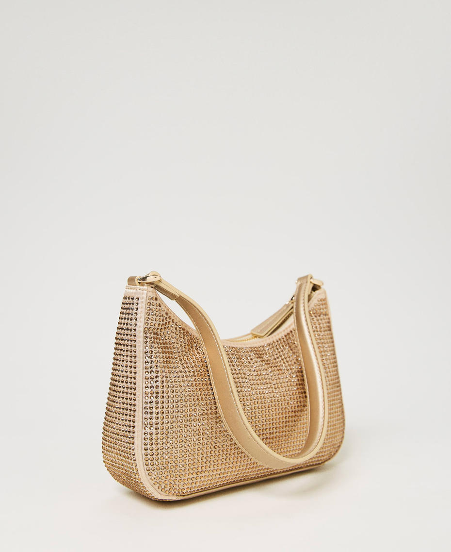 ‘Moon’ party hobo bag with rhinestones