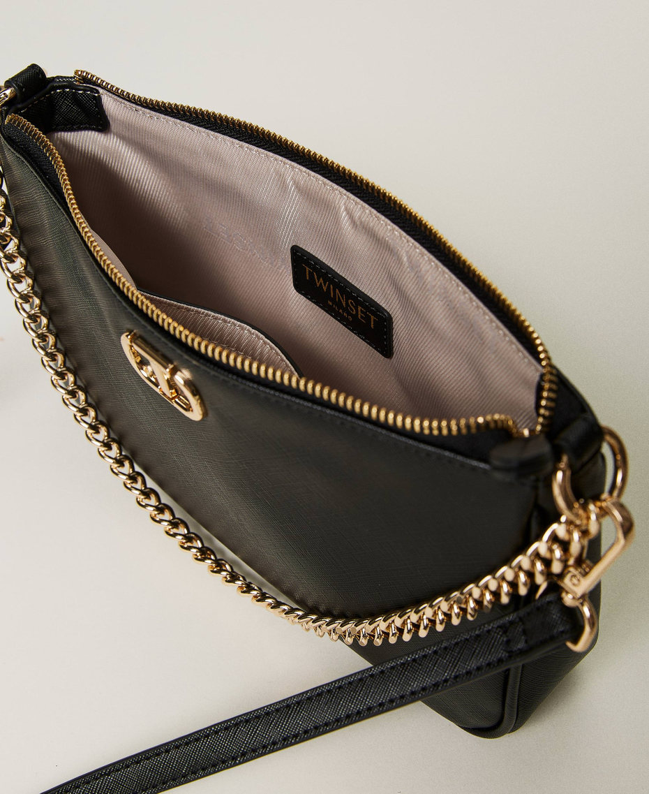 'Mignon' shoulder bag with Oval T Black Woman 241TB7280-04