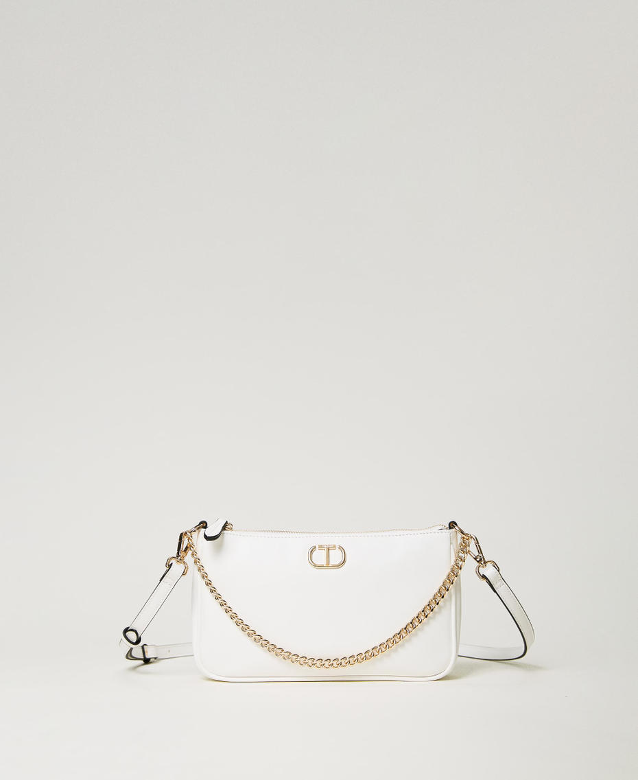 'Mignon' shoulder bag with Oval T White Snow Woman 241TB7280_00282_01
