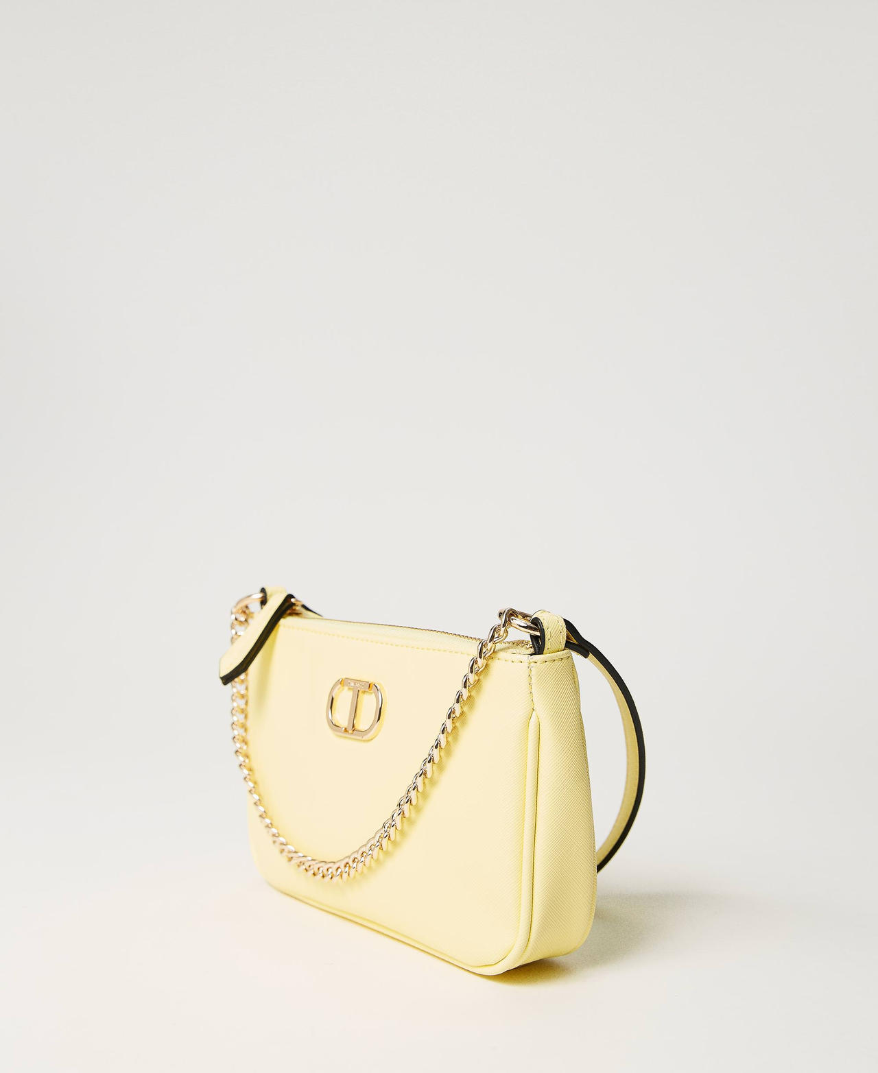 ‘Petite’ shoulder bag with Oval T “Light Lemon” Yellow Woman 241TB7282-02