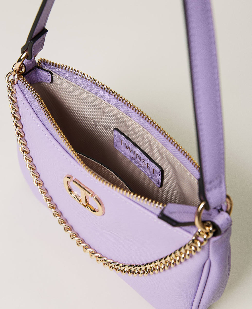 Petite' shoulder bag with Oval T Woman, Purple | TWINSET Milano