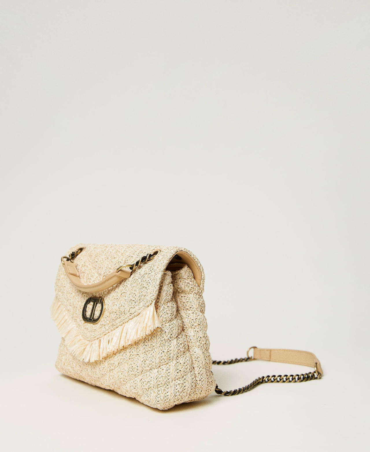 ‘Dreamy’ jacquard raffia shoulder bag