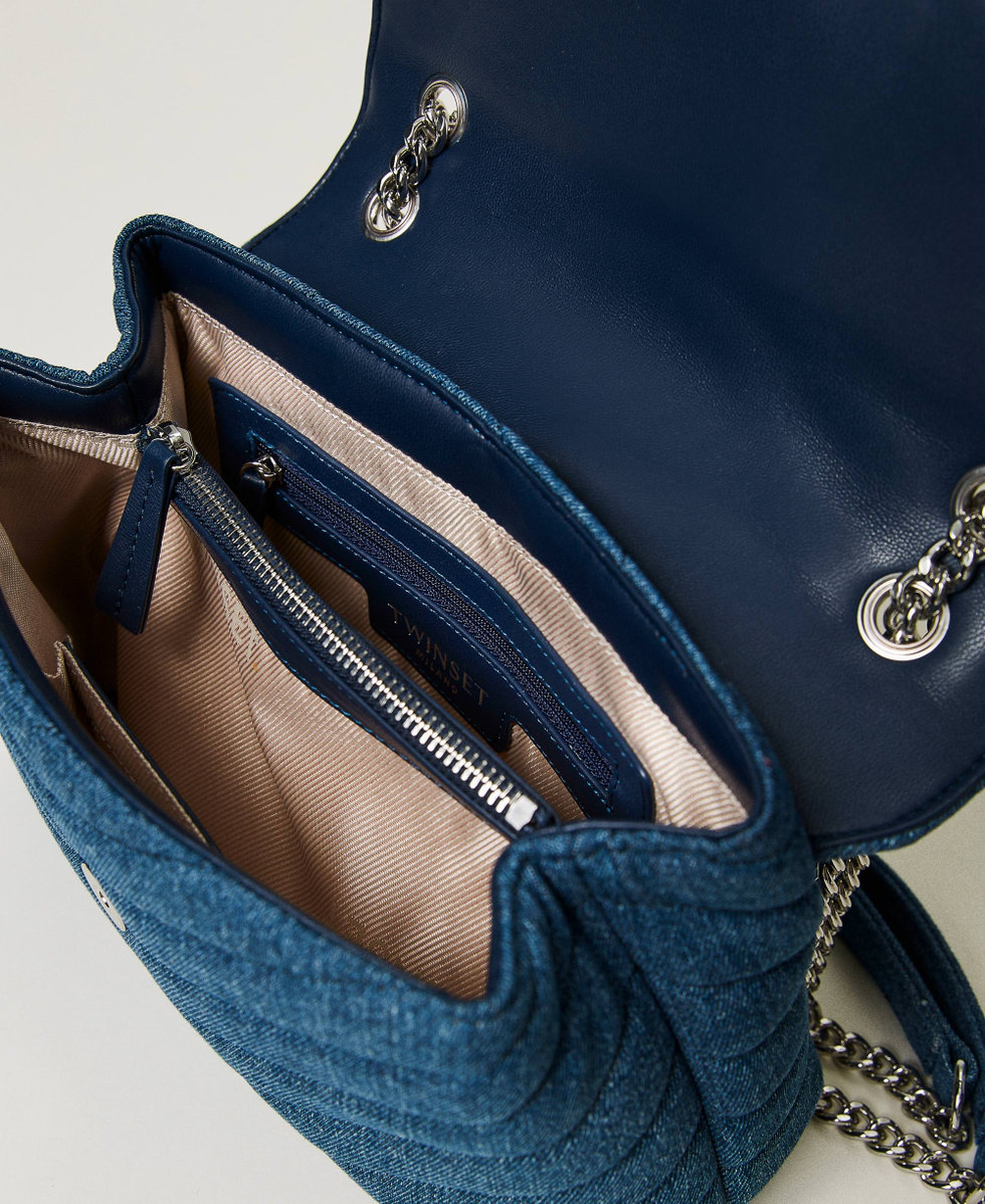 Y2k Vintage Denim Borsa A Tracolla Leggero Retro Viaggio Shopper Borsa A Tracolla Per Le Donne Più Tasche Borsa, Azzurro chiaro