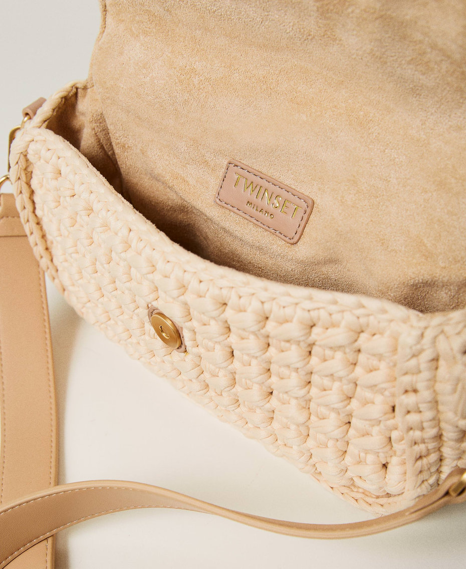Borsa a tracolla 'Amie' crochet Beige "Almond Milk" Donna 241TB7310_11308_04