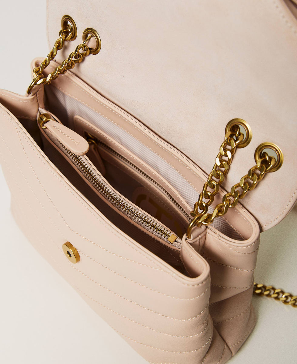 Dreamy' leather shoulder bag Woman, Pink | TWINSET Milano