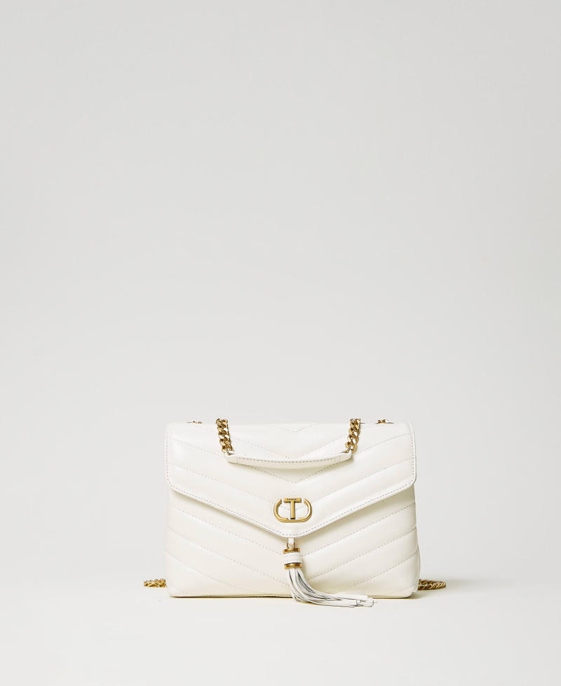 Borsa a tracolla ‘Dreamy’ in pelle Bianco Neve Donna 241TB7340_00282_01