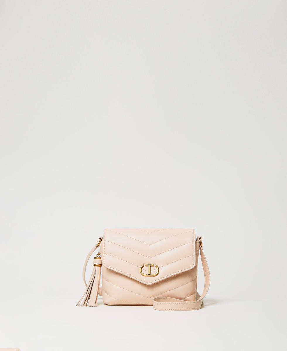 'Dreamy' small leather shoulder bag Cupcake Pink Woman 241TB7341_00178_01