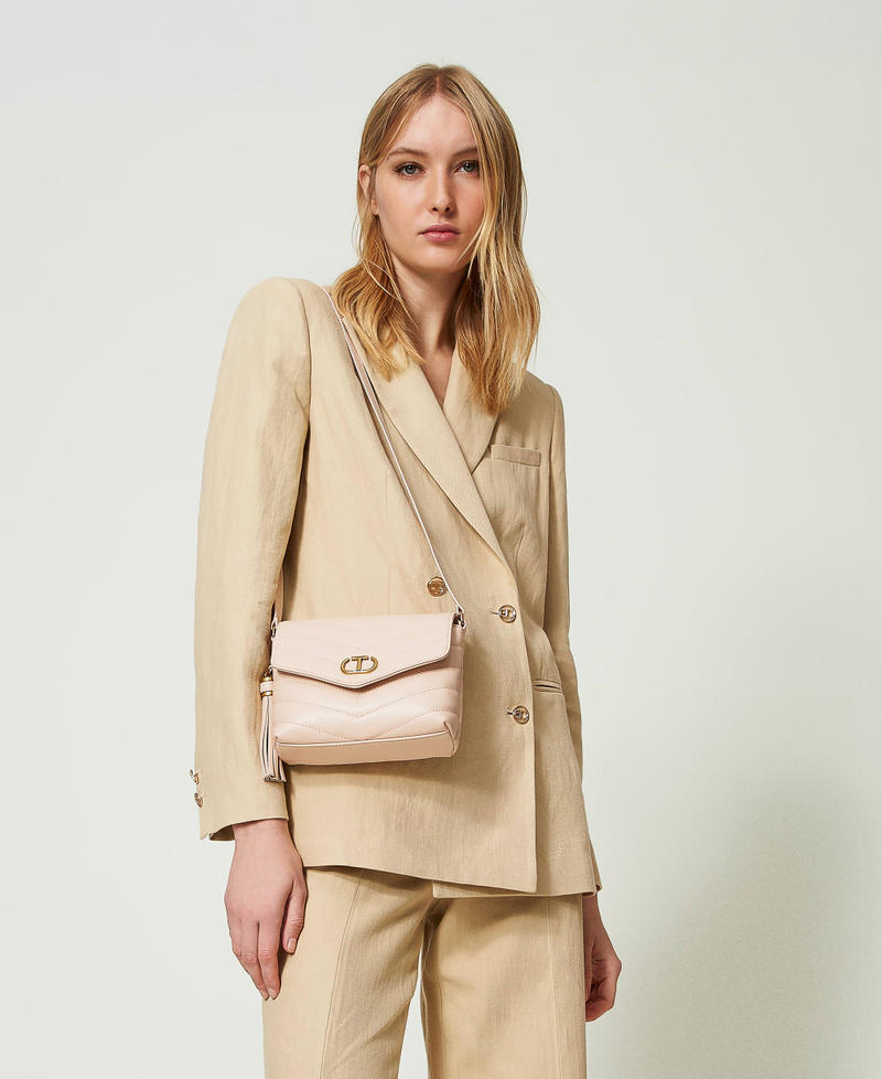 Kleine Umhängetasche „Dreamy“ aus Leder Cupcake Pink Frau 241TB7341_00178_S0