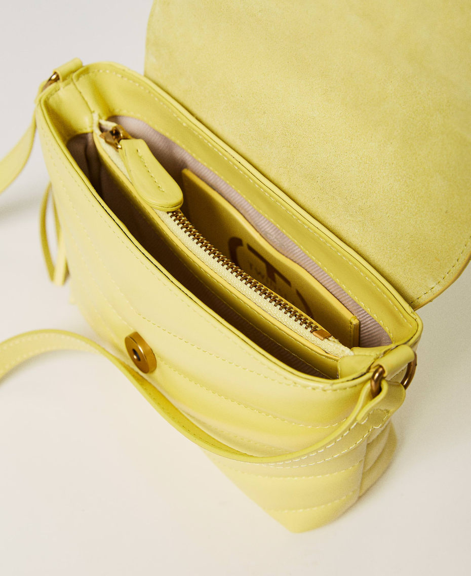 Borsa a tracolla 'Dreamy' piccola in pelle Giallo "Lemon Grass" Donna 241TB7341_11295_04