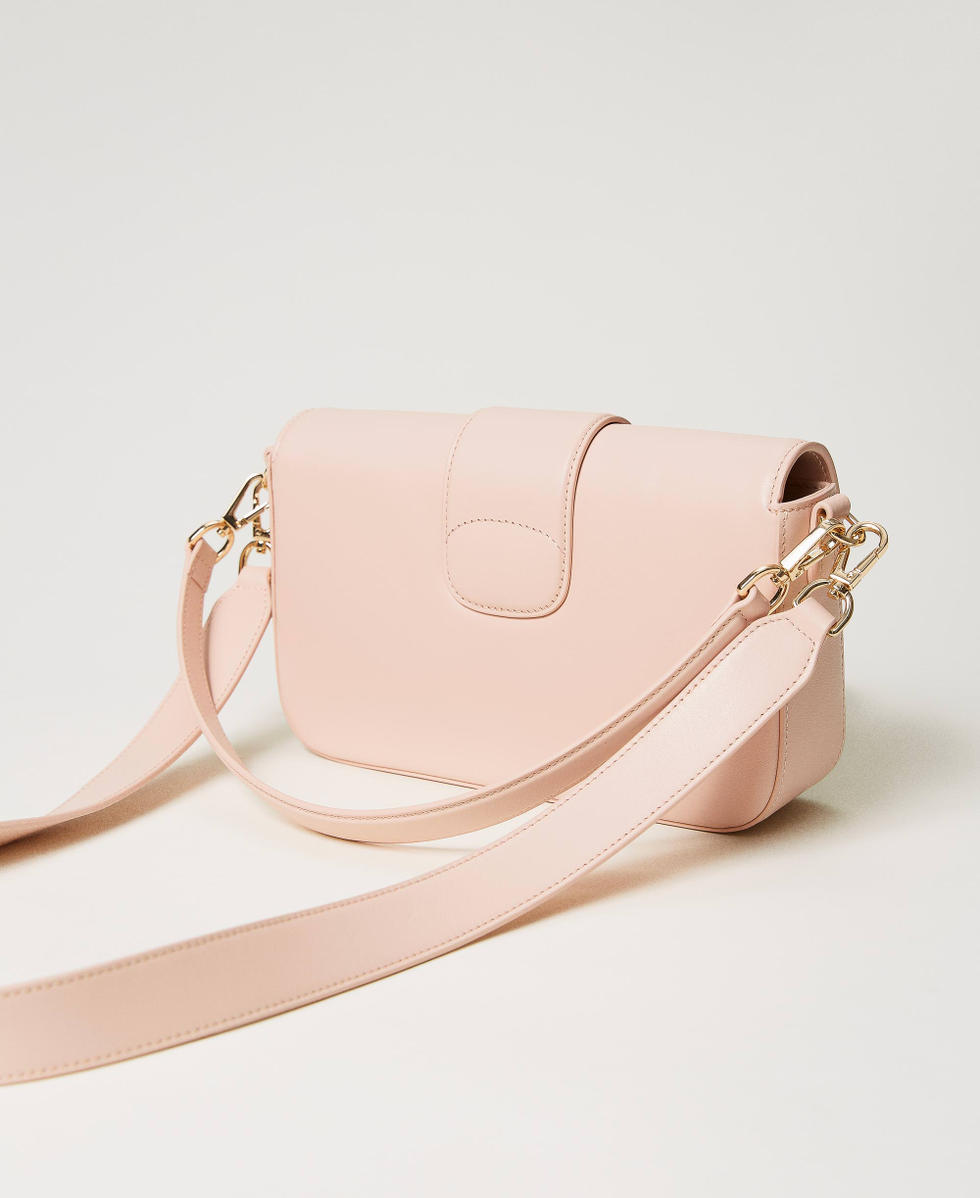 Amie' leather shoulder bag Woman, Pink | TWINSET Milano